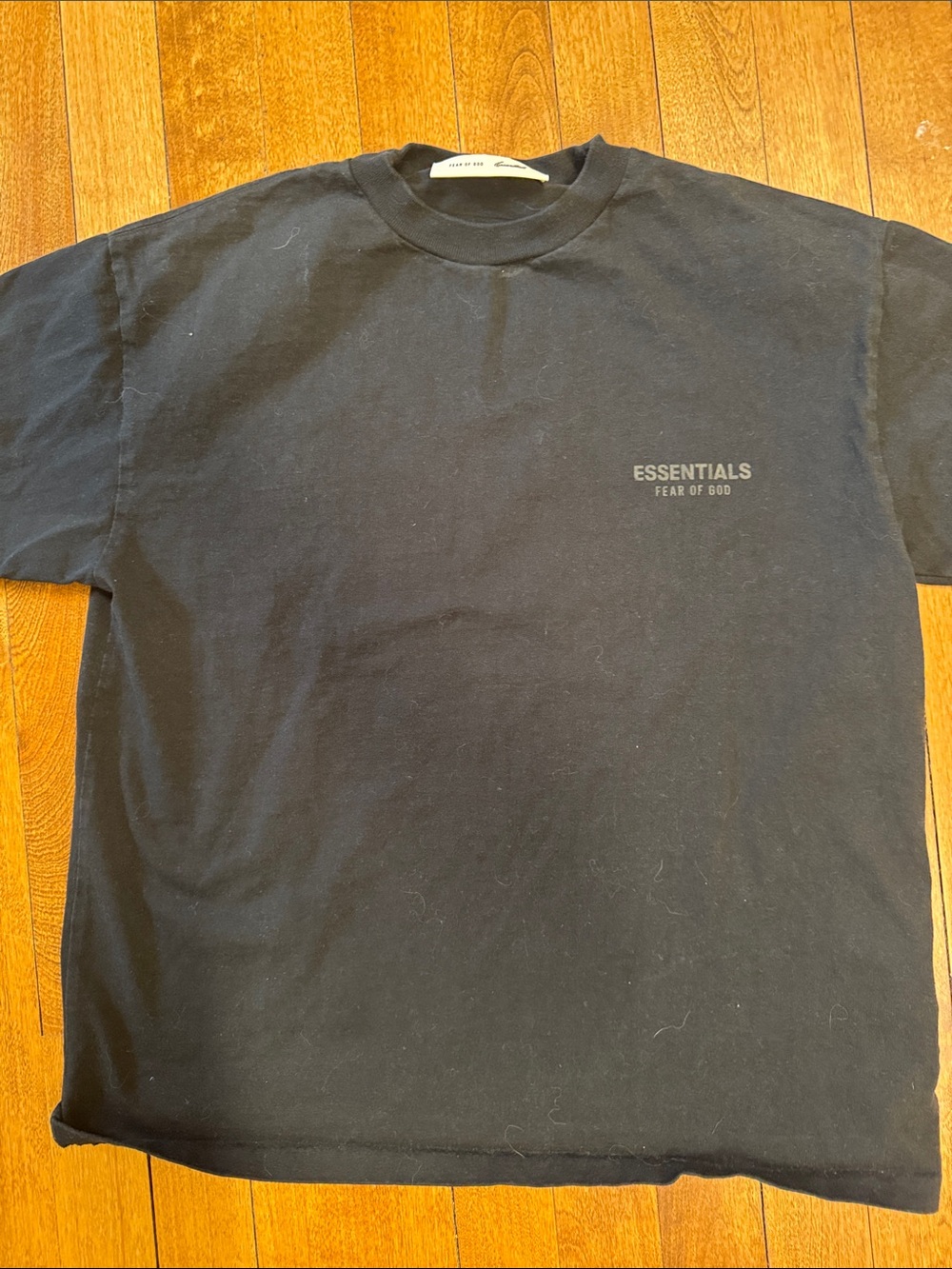 Essentials Youth Black Short Sleeve Crewneck Tee